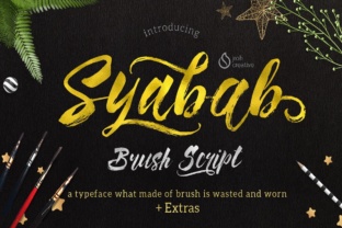 Discover the Charm of Syabab: A Bold, Freestyle Script Font