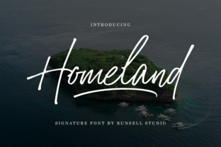 Discover the Elegance of Homeland: A Signature Script Font