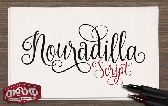 Elegant Nouradilla Script Free Version for Editorial Design