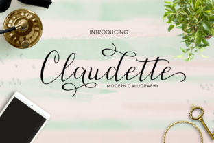 Enhance Your Brand with Claudette, the Modern Script Font