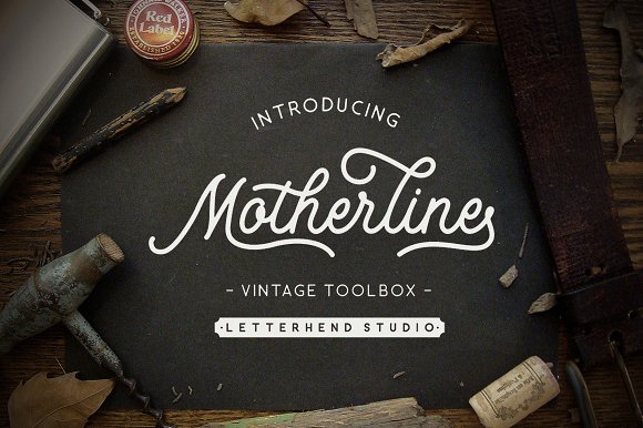 Enhance Your Brand with Motherline: A Vintage Script Font