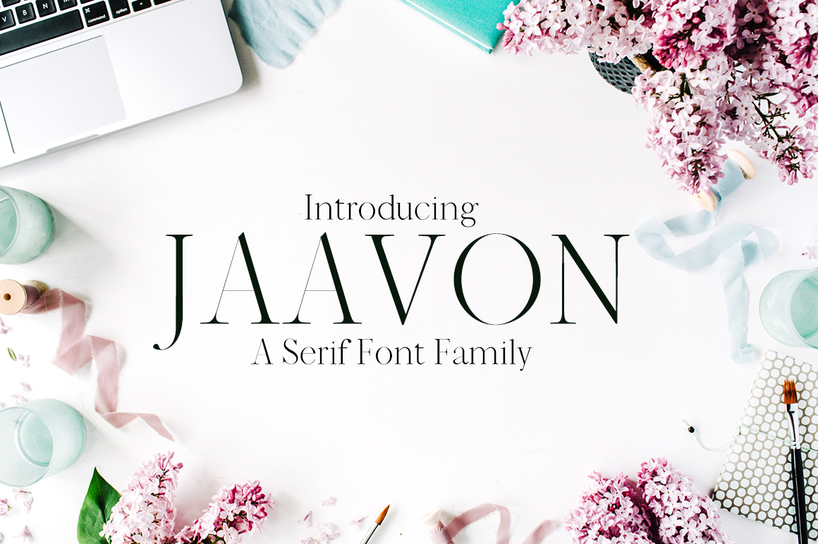 Jaavon: A Minimal Serif Font for Elegant Branding