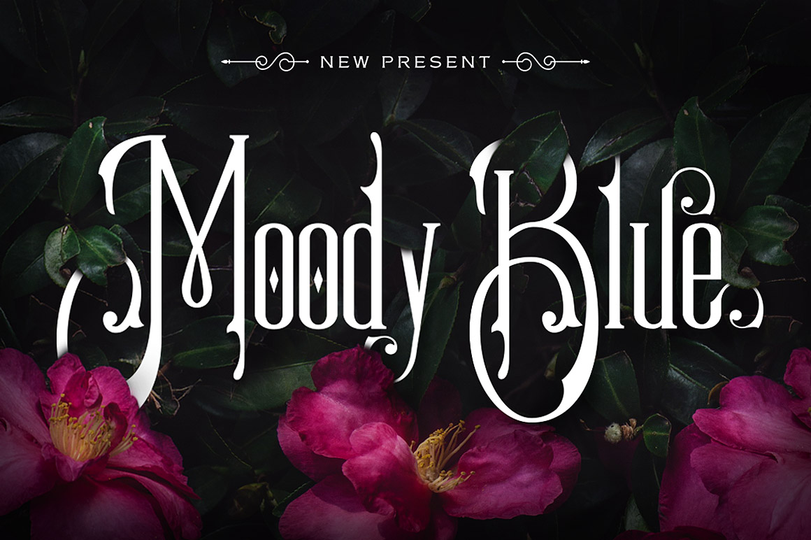 Moody Blue: A Classic and Charming Font for Makers