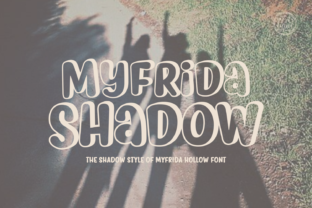 Myfrida Shadow: A Playful Handwritten Font for Creative Branding