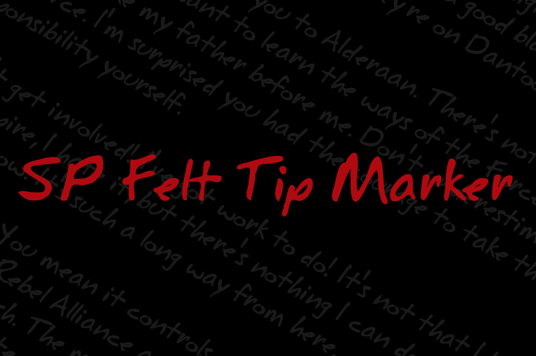 SP Felt Tip Marker: A Versatile Font for Creative Branding