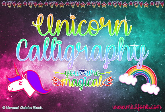 Unicorn Calligraphy: A Magical Font for Editorial Design